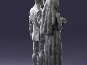 brideandgroombrunettes0481 3d print ready Modelo de Impressão 3D
