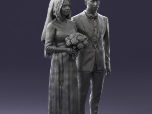 brideandgroombrunettes0481 3d print ready Modelo de Impressão 3D
