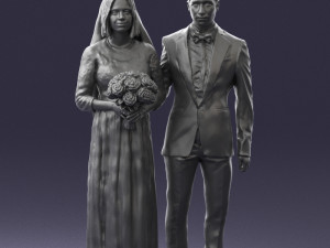 brideandgroombrunettes0481 3d print ready Modelo de Impressão 3D