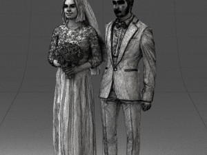 brideandgroombrunettes0481 3d print ready Modelo de Impressão 3D