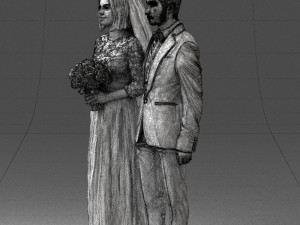 brideandgroombrunettes0481 3d print ready Modelo de Impressão 3D