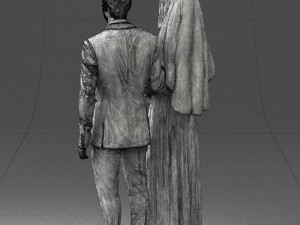brideandgroombrunettes0481 3d print ready Modelo de Impressão 3D