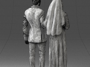 brideandgroombrunettes0481 3d print ready Modelo de Impressão 3D