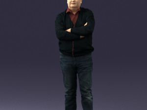 man red shirt and jeans 0494 3d print ready Modèles 3D en vedette