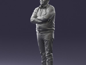 man red shirt and jeans 0494 3d print ready Modèles 3D en vedette