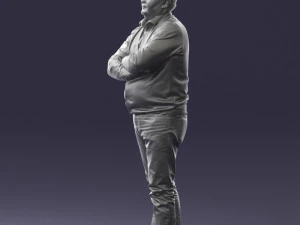 man red shirt and jeans 0494 3d print ready 3D Print Model
