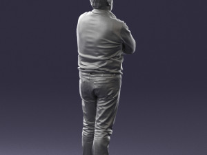 man red shirt and jeans 0494 3d print ready Modèles 3D en vedette
