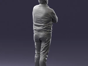 man red shirt and jeans 0494 3d print ready 3D Print Model