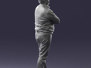 man red shirt and jeans 0494 3d print ready 3D Print Model