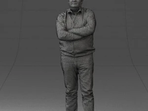 man red shirt and jeans 0494 3d print ready 3D Print Model