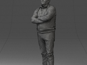 man red shirt and jeans 0494 3d print ready Modèles 3D en vedette