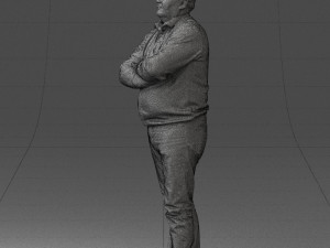 man red shirt and jeans 0494 3d print ready Modèles 3D en vedette