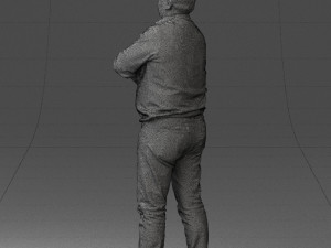 man red shirt and jeans 0494 3d print ready Modèles 3D en vedette