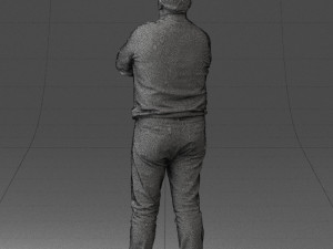man red shirt and jeans 0494 3d print ready Modèles 3D en vedette