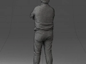 man red shirt and jeans 0494 3d print ready 3D Print Model