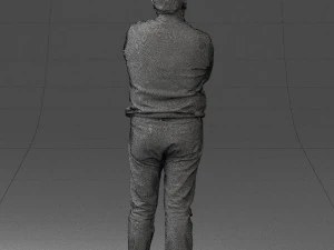 man red shirt and jeans 0494 3d print ready 3D Print Model