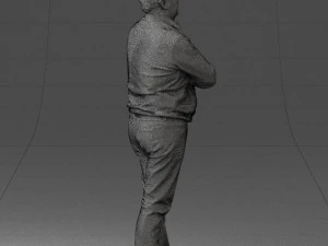 man red shirt and jeans 0494 3d print ready 3D Print Model