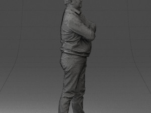 man red shirt and jeans 0494 3d print ready Modèles 3D en vedette