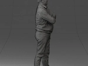 man red shirt and jeans 0494 3d print ready 3D Print Model
