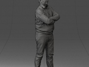 man red shirt and jeans 0494 3d print ready Modèles 3D en vedette