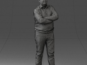 man red shirt and jeans 0494 3d print ready Modèles 3D en vedette