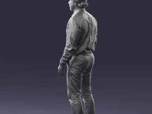 man in blue shirt 0492 3d print ready 3D Print Model