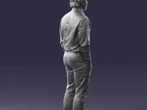 man in blue shirt 0492 3d print ready 3D Print Model