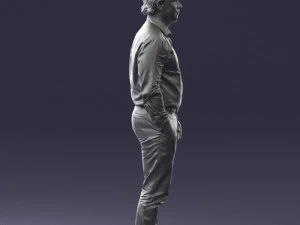 man in blue shirt 0492 3d print ready 3D Print Model