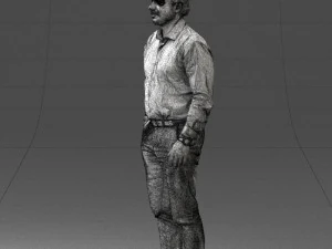 man in blue shirt 0492 3d print ready 3D Print Model
