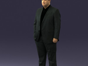 fat man in suit 0490 3D 모델