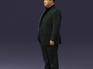 fat man in suit 0490 3D 모델