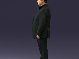 fat man in suit 0490 3D 모델