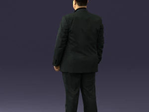fat man in suit 0490 3D Model