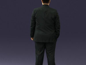 fat man in suit 0490 3D 모델