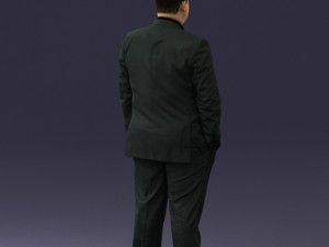 fat man in suit 0490 3D 모델