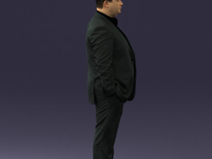 fat man in suit 0490 3D 모델