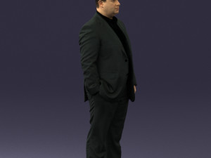 fat man in suit 0490 3D 모델
