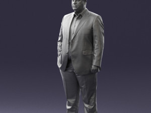 fat man in suit 0490 3D 모델