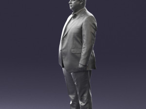 fat man in suit 0490 3D 모델