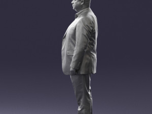 fat man in suit 0490 3D 모델