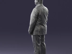 fat man in suit 0490 3D Model