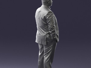 fat man in suit 0490 3D 모델
