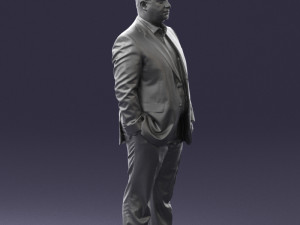 fat man in suit 0490 3D 모델