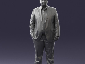 fat man in suit 0490 3D 모델