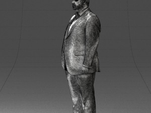 fat man in suit 0490 3D 모델