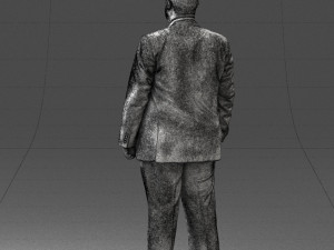 fat man in suit 0490 3D 모델