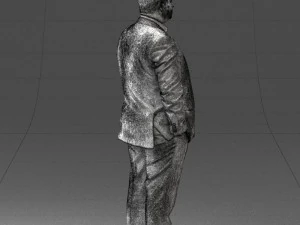 fat man in suit 0490 3D Model
