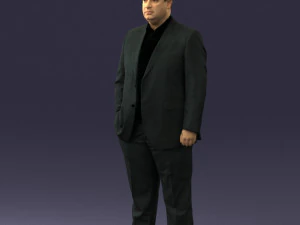 fat man in suit 0490 3d print ready 3D Print Model