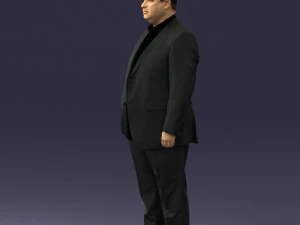 fat man in suit 0490 3d print ready 3D Print Model