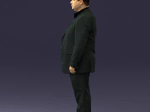 fat man in suit 0490 3d print ready 3D Print Model